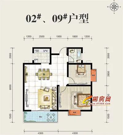 万华汽车城02、09#栋户型