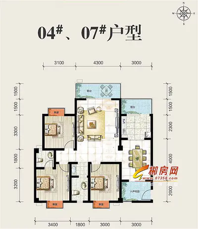 万华汽车城04#栋户型