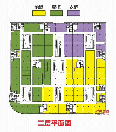 郴州东中央大街·红星美凯龙4.建材城二层平面图