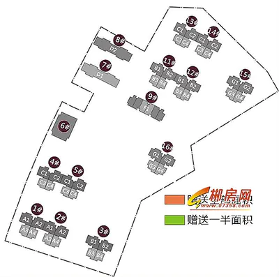 裕泰铭都户型总分布图