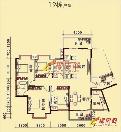 江山丽城19栋户型