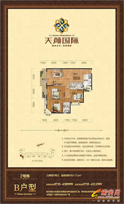 天颜国际2号栋B户型