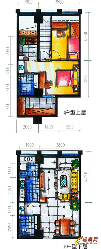 瑞泰时代广场2#栋复式楼B户型