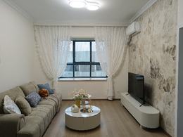 桔井路桔滿園小區，電梯中層，65平精裝一房兩廳一廚一衛，溫馨奶油風，帶全屋家私電器，附小蘇仙書包房售價36.8萬