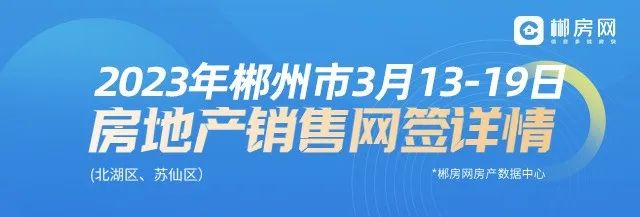 2023年3月13-19日郴州市房地产销售排行榜