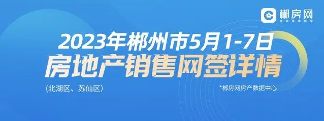 2023年5月1-7日郴州市房地产销售排行榜