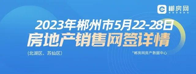 2023年5月22-28日郴州市房地产销售排行榜