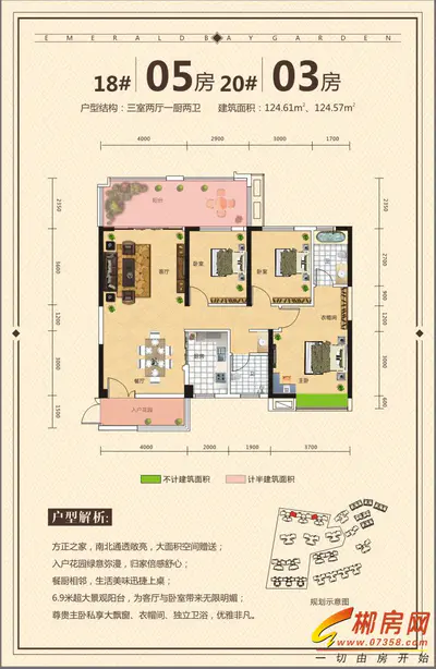 中地翡翠湾18#5房、20#3房