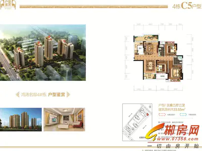 鸿涛名邸4栋C5户型
