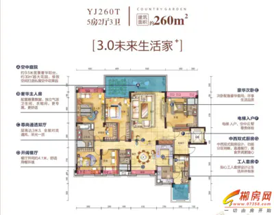 桂阳碧桂园260户型图