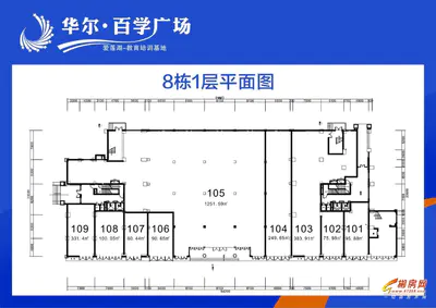 华尔蓝湾8栋1层平面图