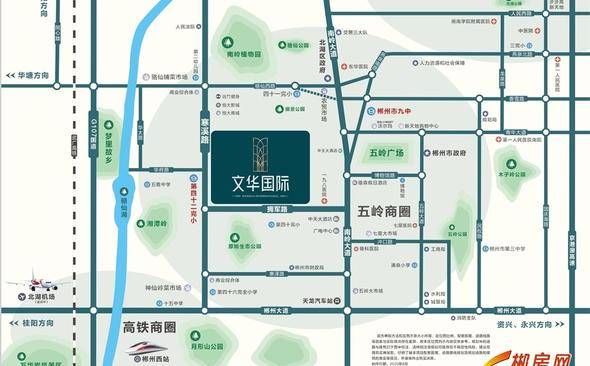文华国际交通图