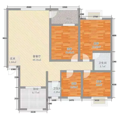 福城风景四房