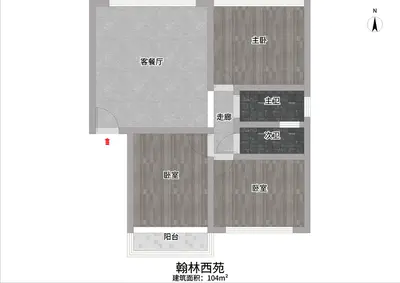 翰林西苑翰林西苑三房户型图