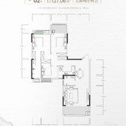 瞰郴州·东方新城3期.127.06㎡三房两厅