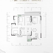 瞰郴州·东方新城3期138.97㎡四房两厅