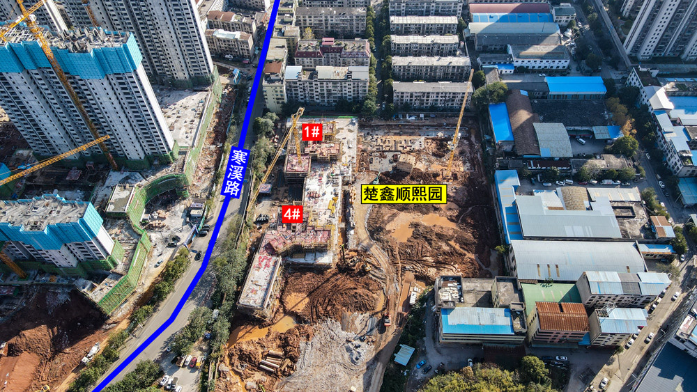 楚鑫顺·熙园 2021年12月工程进度